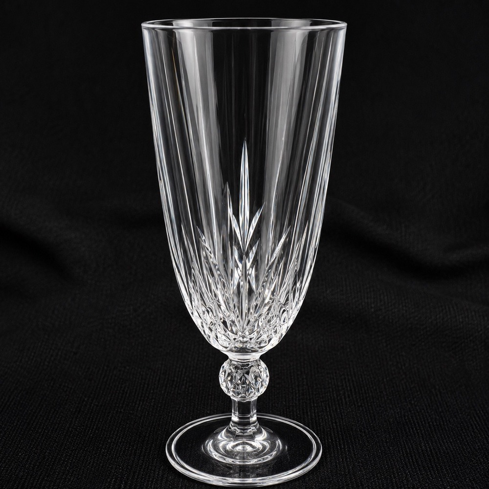 4 Royal Crystal Rock Lenea Gala Champagne Flute Lead Crystal 7.75 Inch Italy - Picture 16 of 16